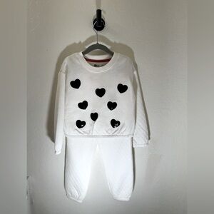 Epic Threads - Little Girls Quilted Sweatshirt and Jogger, 2 Piece Size 5T